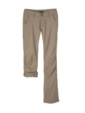 Prana Halle Low Rise Bootcut Convertible Pants 14 Khaki